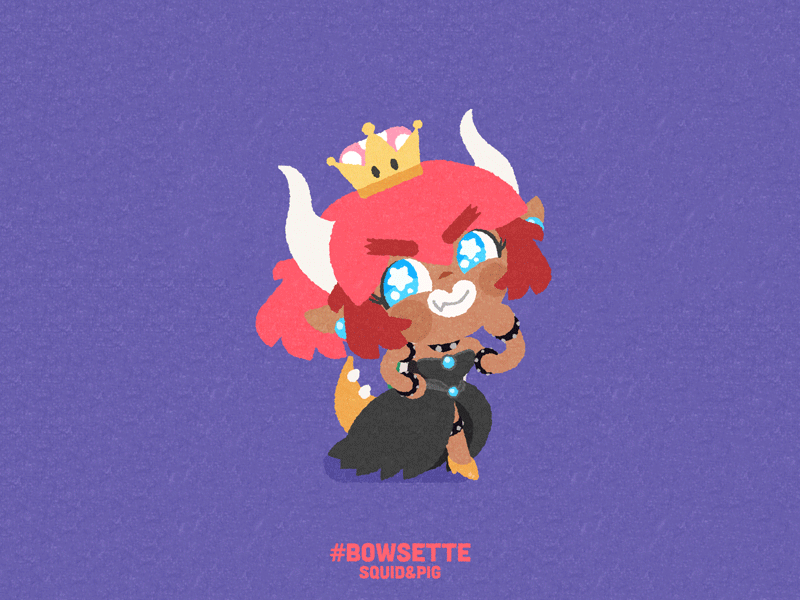 Stand with me bowsette #bowsette #pinkwhataboutus #drawing #animated #... |  TikTok