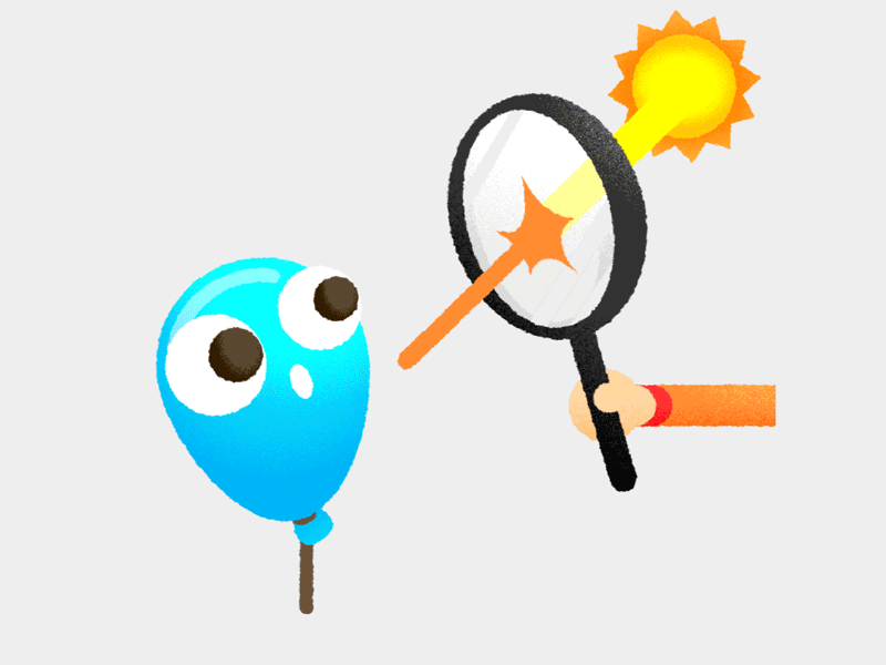 Magnifying glass Balloon | Bad Luck Balloons ​Stickers AMINO+