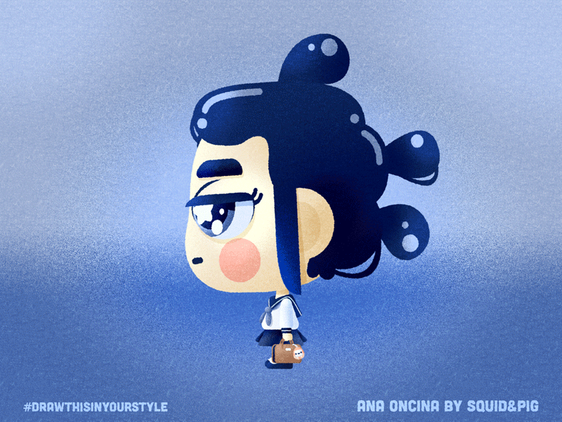 #AnaOncinaJPNgirl | #DrawThisInYourStyle animation chibi cute drawthisinyourstyle gif girl japan kawaii star eyes sticker uniform