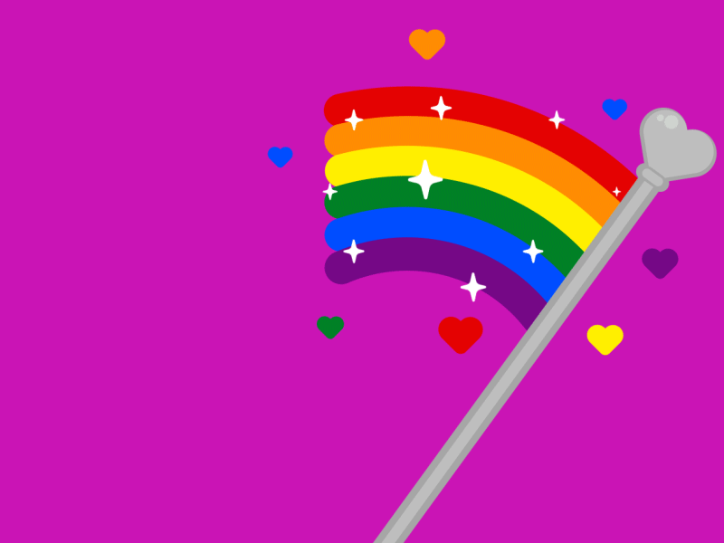#PRIDE2019 | YOUNOW Lottie animation animation app flag lgbt lgbtqia lottie love pride rainbow svg svg animation vector