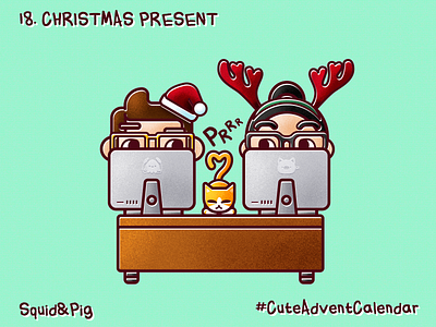 18. Christmas present #CuteAdventCalendar