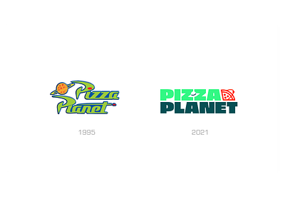 Pizza Planet Rebrand branding design pixar pizza planet planetary rebrand vector