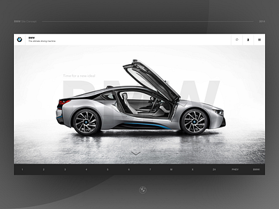 BMW Site Concept bmw car design interface site ui webdesign website website concept