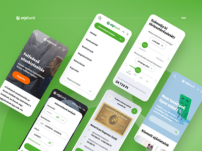 OTP Bank Site Redesign app bank banking design finance green interface mobile ui money otp redesign research site ui uxui webapp webdesig website