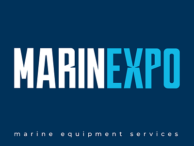 MarinExpo redesign logo branding design flat logo redesign typography vector