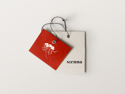 Sienna branding card identidade visual logo marca sienna