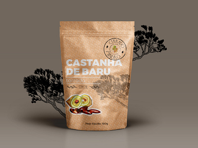 Castanha De Baru branding design illustrator pack package package design packaging packaging design