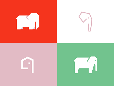 Elephant Icon Exploration animal branding design elephant graphic design icon logo minimal vector