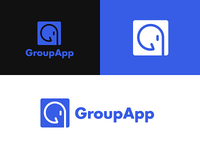 GroupApp Logo and Icon branding graphic design icon illustration logo minimal tech typography