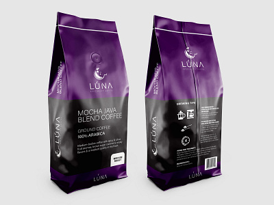 Luna Speciality Coffee packaging concept branding coffee bag coffee design creative design creativity designer freelance design freelance designer freelancer graphic design graphic designer graphicdesign logo logo designer logo designs logos packaging packaging design packaging mockup packagingdesign