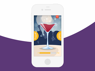 Cocktail-making mobile game