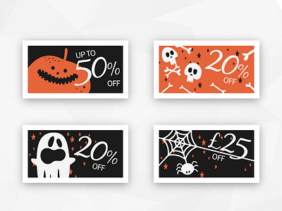 Halloween Discounts black email fun ghost halloween horror marketing orange photoshop playful skull spider