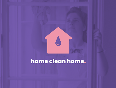 Home clean home - Logo Design brand design branding cleaner logo cleaning clearner house house logo logo design logos