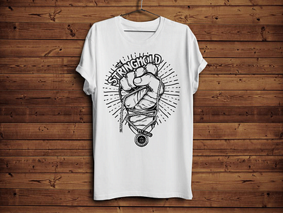 The String Hold // Strongman Merch brand branding fitness illustration logo design merch merchandise strongman t shirt