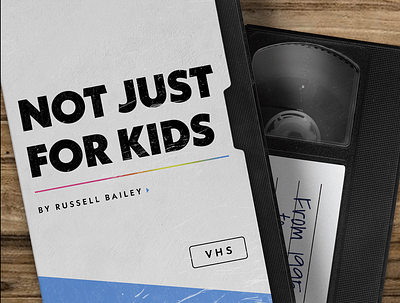 Not Just For Kids // Podcast Artwork branding cassette logo logo design podcast podcast artwork podcast cover spotify vhs