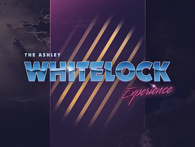 The Ashley Whitelock Experience // 80's Logo 80s typography brand identity design branding design illustration logo logo design logos retro vector