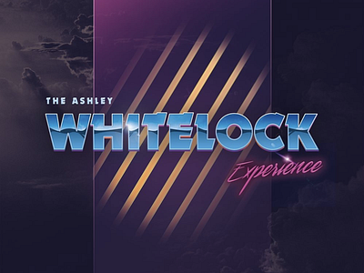 The Ashley Whitelock Experience // 80's Logo