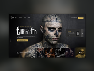 Empire Ink // Tattoo Homepage