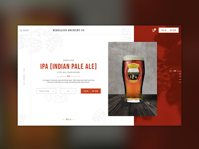 Rebellion Brewery // Product Page