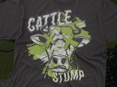 🍖 Cattle Stump // Metal Munchies Merch Design 💀 bbq bbqlife brand branding fashion ill illustration merchandise t shirt vector