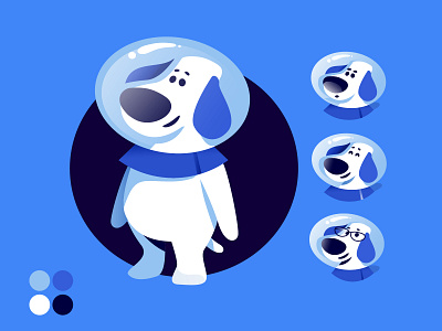 Brand Mascot astronaut brand mascot branding character design design dog flat illustration insurance company mascot pet vector