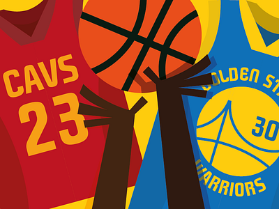 Finals NBA cavs character design cocografico design finals nba flat graphic illustration nba vector warriors