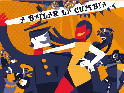 CUMBIA #2 animation character design cocografico color cumbia design graphic illustration vector