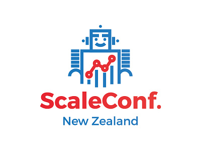 ScaleConf. automation branding icon illustration logo new zealand process robot scalability security symbol