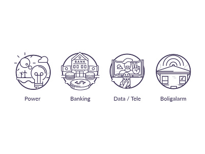 Icons branding design funny icon lineal logo ui ux vector web