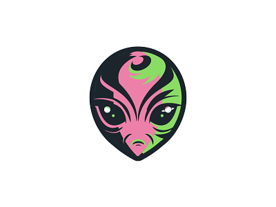 Alien alien character flat galaga illustration logo mascot simple vector