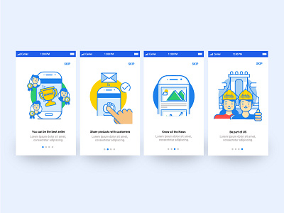 On boarding screens android app design health icons illustration ios mobile onboarding screens ui uidesign