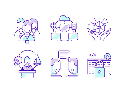 Icons Set SMD app conference icons design developers flat icons icons design icons set illustration ios istio kilometro line icons service mesh stroke technology ui