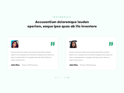 Testimonial Slider / Client Reviews app app design application client columns home homepage marketing minimal minimalist navigation promotion promotional design quotes reviews slider slideshow testimonial testimony