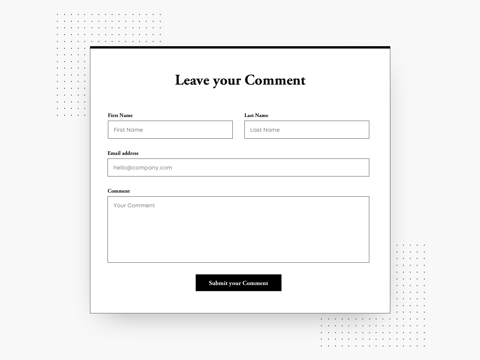 comment form wordpress