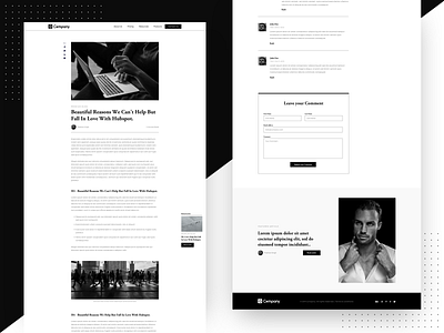 Article Page / Blog Single Post / Post detail Page