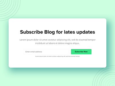 Subscribe Blog / Subscribe Newsletter