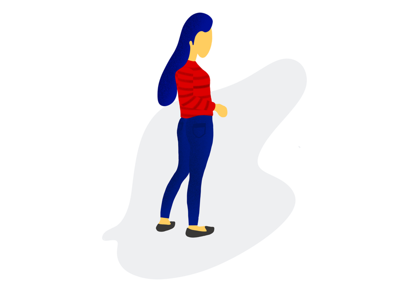 Girl illustration adobe illustrator adobe photoshop red standing girl illustration