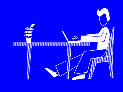 Man working illustration