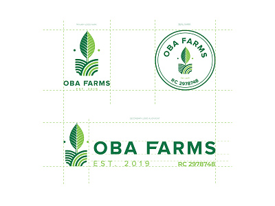 OBA Farms Logo design