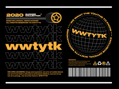 WWTYTK - We want the youths to know Tshirt print abstract brand design branding designs illustration layout merchandise print print design prints tshirt tshirt art tshirtdesign ui uidesign youth