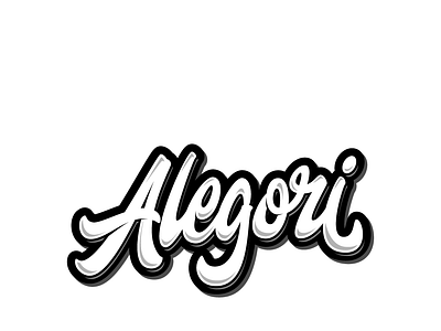 Alegori branding design illustration logo typography vector