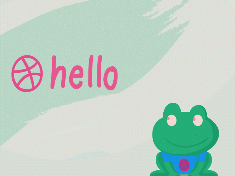 Hello! animation hello illustation motion graphic