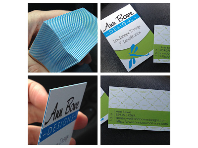 Ann Bowe Business Cards business card faux letterpress moo luxe moo.com