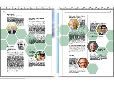 In Progress Honeycomb Layout National Co-op Directory 2014 directory editorial flexible geometric honeycomb indesign magazine organic polygon print publication wip