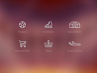 Arena web site Icons icons minimalism pictograms sport