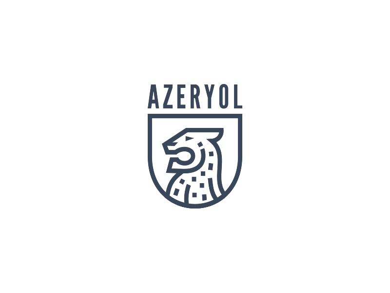 Azeryol Logo logo volleyball team logo sport baku leopard branding pictogram modern heraldry symbol animal
