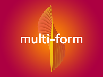 Multi-form graphic concept 3d abstract art concept graphics logo shape sign technologies