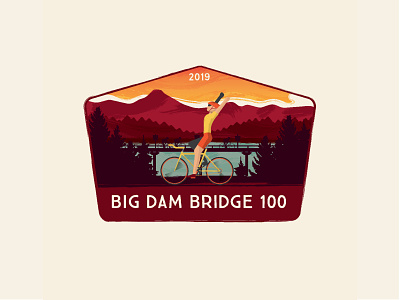 Big Dam Bridge 100 - 2019 arkansas badge bicycle bike bridge mountain race