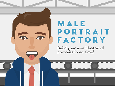Male Portrait Factory avatar boy character creator face factory generator man person portrait profile picture