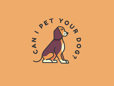 CAN I PET YOUR DOG? animal dog icon illustrated pet shirt